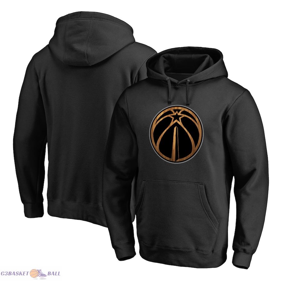 Men's Washington Wizards Black Hardwood Pullover Hoodie