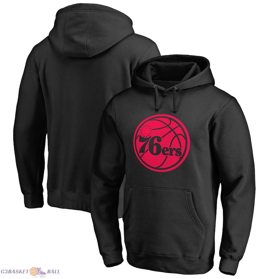 Men's Philadelphia 76ers Black Taylor Pullover Hoodie