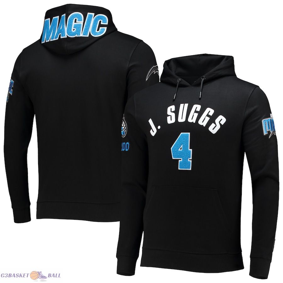 Men's Orlando Magic Jalen Suggs Pro Standard Black Team Player Pullover Hoodie