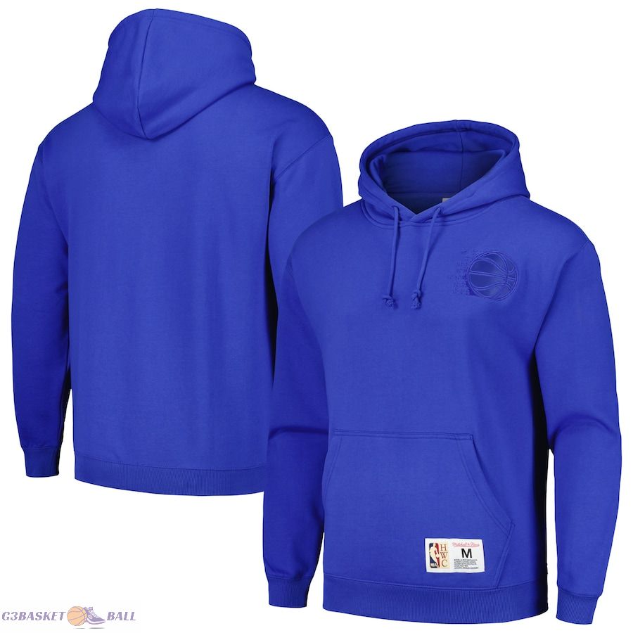 Men's Orlando Magic Mitchell & Ness Blue Hardwood Classics Tonal Pullover Hoodie