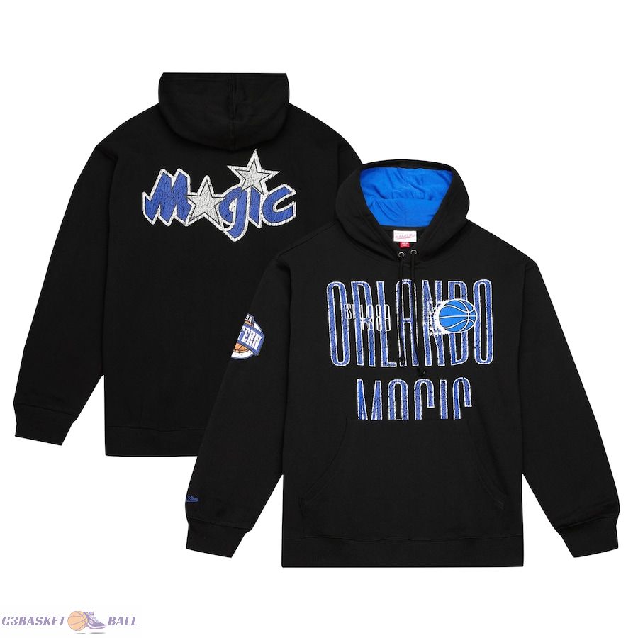 Men's Orlando Magic Mitchell & Ness Black Hardwood Classics OG 2.0 Pullover Hoodie