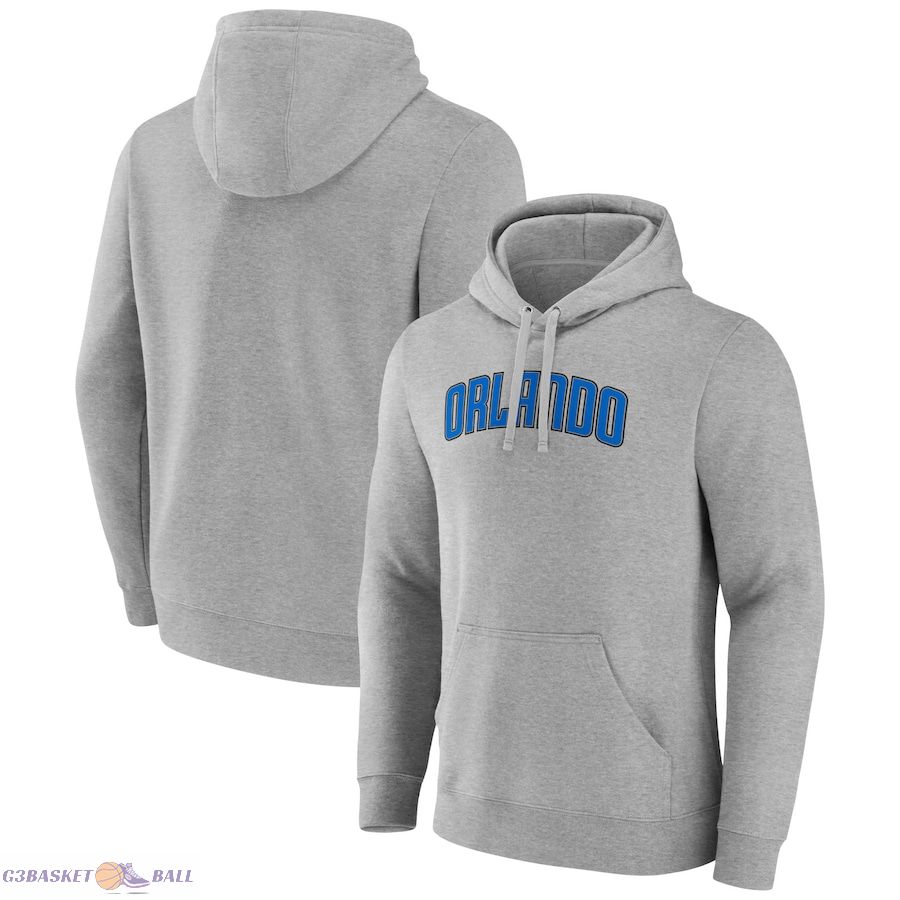 Men's Orlando Magic Gray Alternate Logo Pullover Hoodie