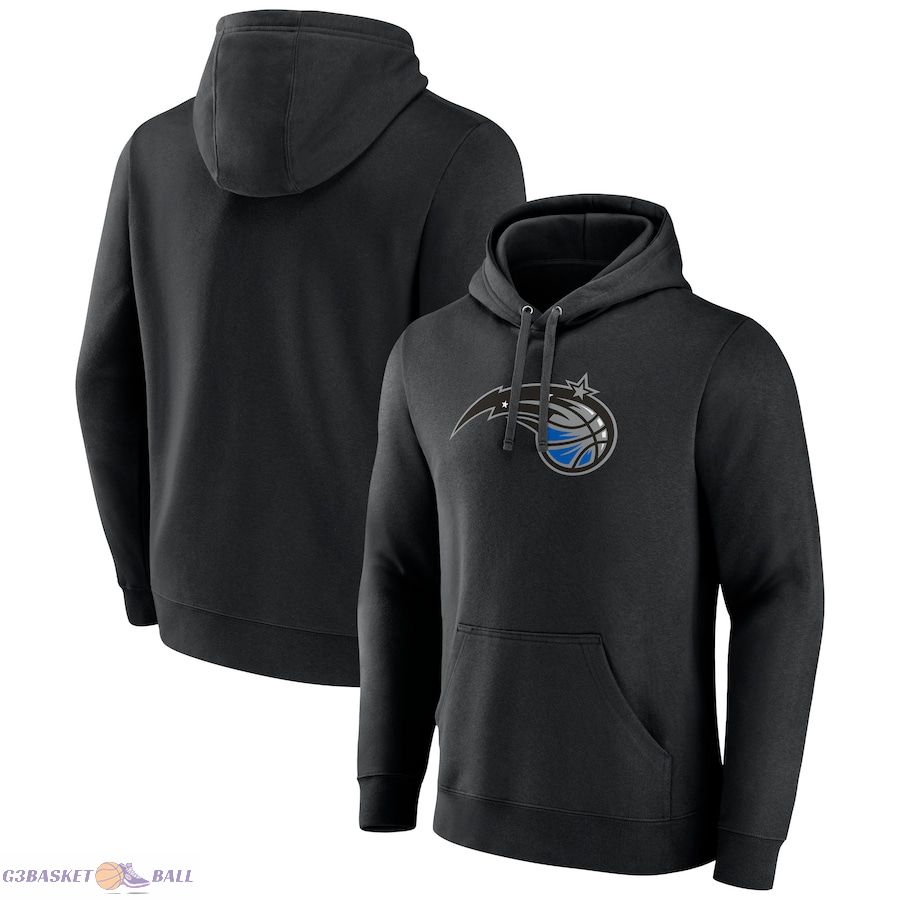 Men's Orlando Magic Fanatics Black Primary Logo Pullover Hoodie