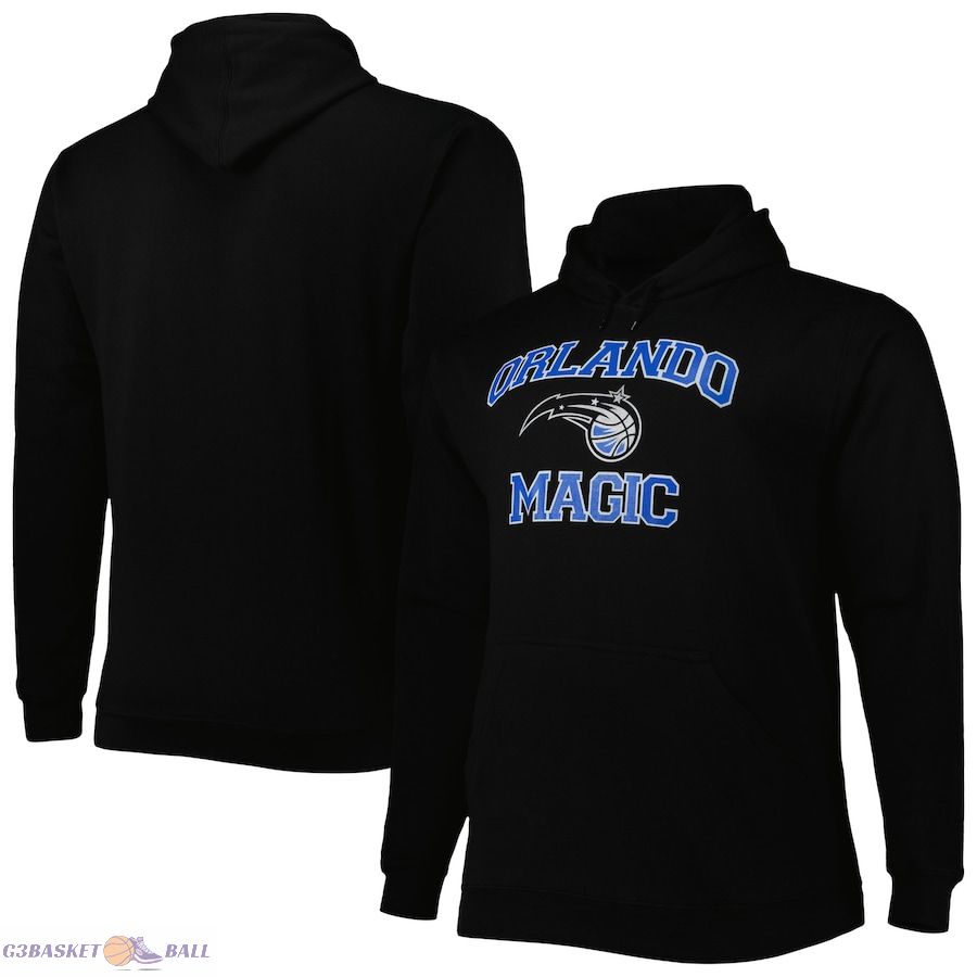 Men's Orlando Magic Black Big & Tall Heart & Soul Pullover Hoodie