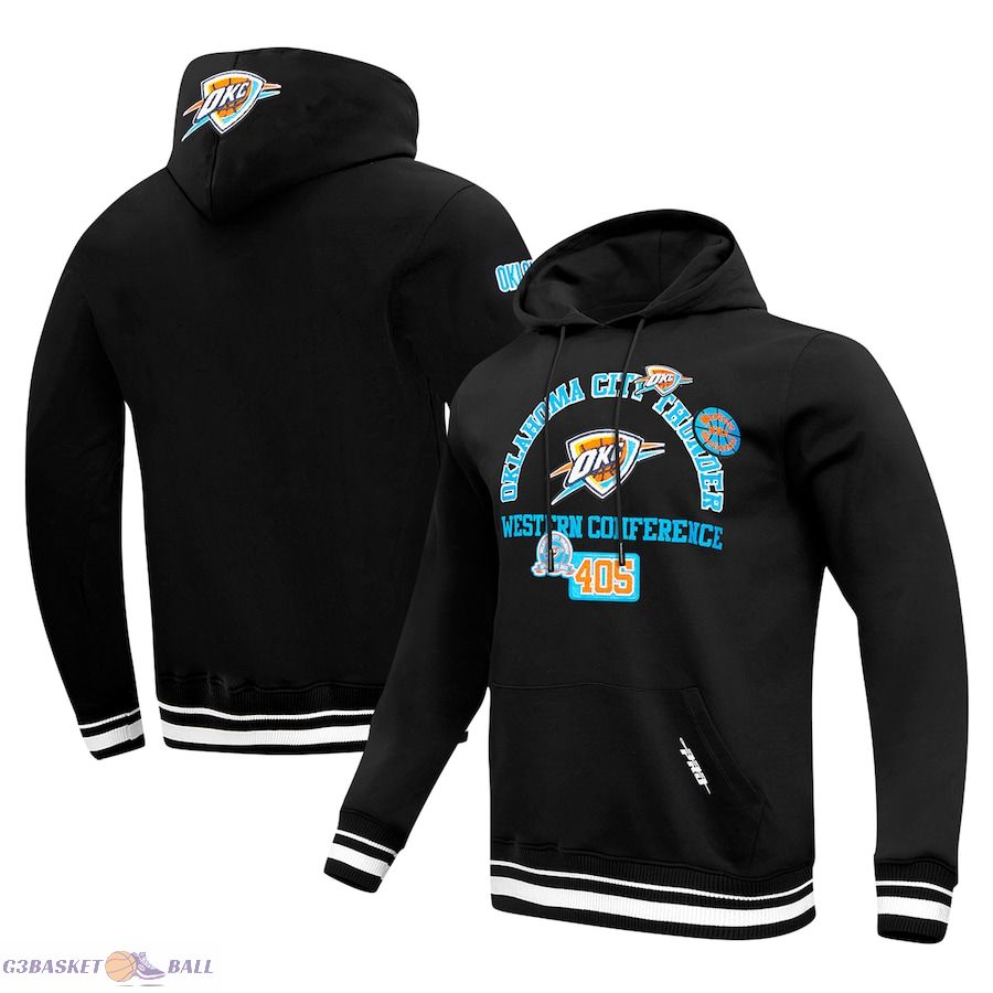 Men's Oklahoma City Thunder Pro Standard Black Area Code Pullover Hoodie