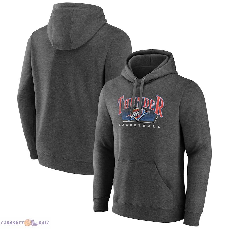 Men's Oklahoma City Thunder Charcoal Selection Pullover Hoodie