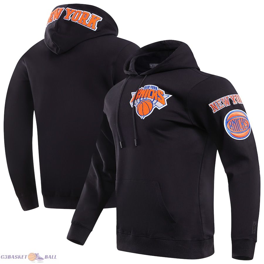 Men's New York Knicks Pro Standard Black Classic Pullover Hoodie