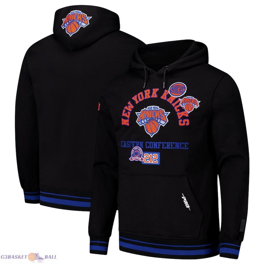 Men's New York Knicks Pro Standard Black Area Code Pullover Hoodie