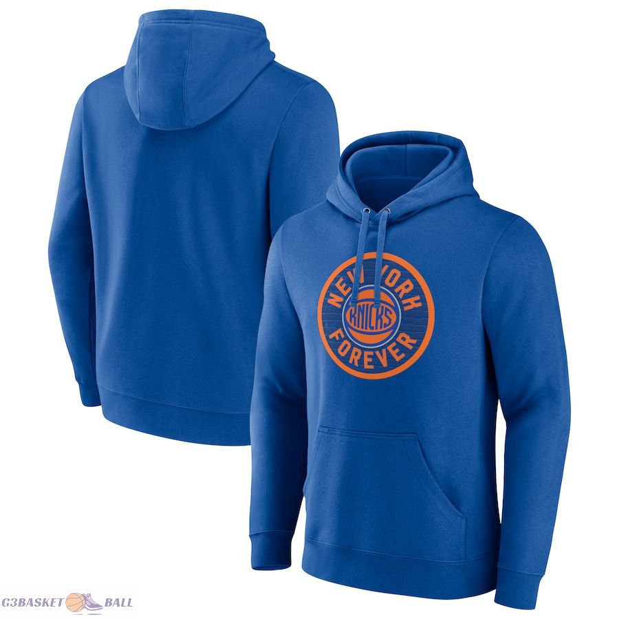 Men's New York Knicks Blue Tip-Off Pullover Hoodie