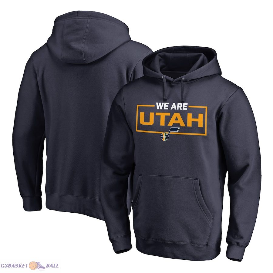 Men's Utah Jazz Navy We Are Iconic Collection Pullover Hoodie