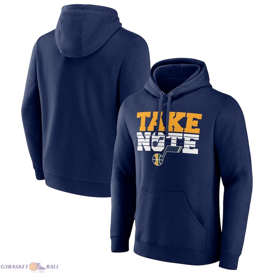 Men's Utah Jazz Navy Tip-Off Pullover Hoodie