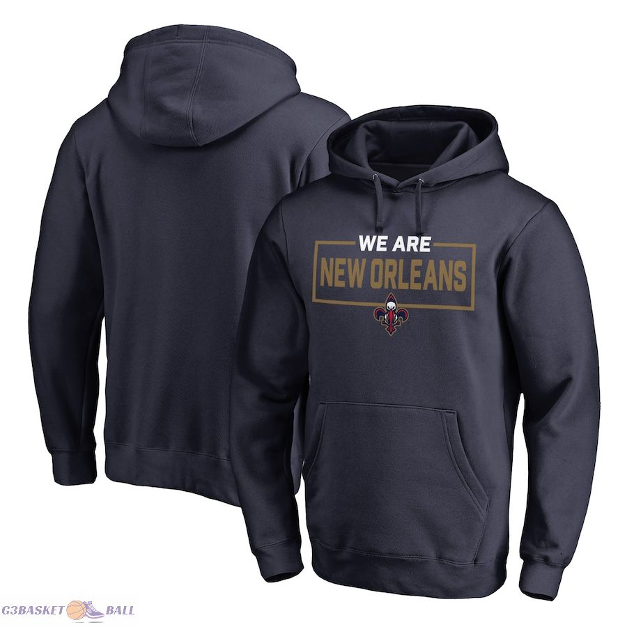 Men's New Orleans Pelicans Navy We Are Iconic Collection Pullover Hoodie