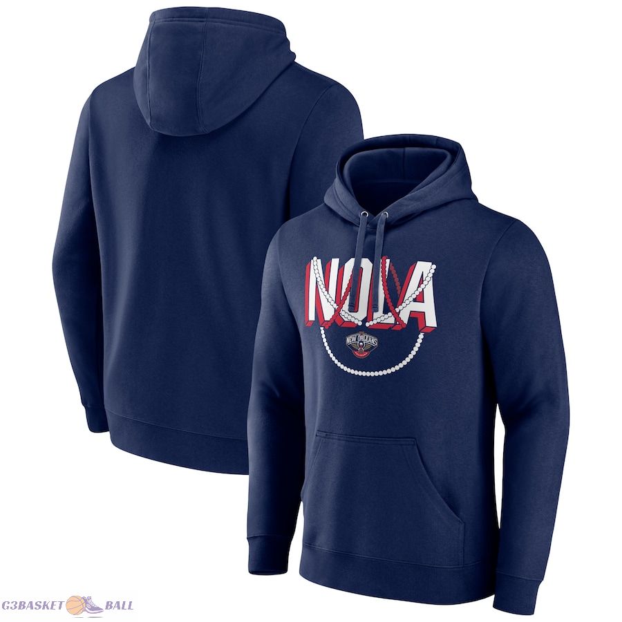 Men's New Orleans Pelicans Navy Team Pride Pullover Hoodie