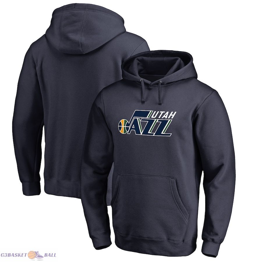 Men's Utah Jazz Navy Primary Logo Pullover Hoodie