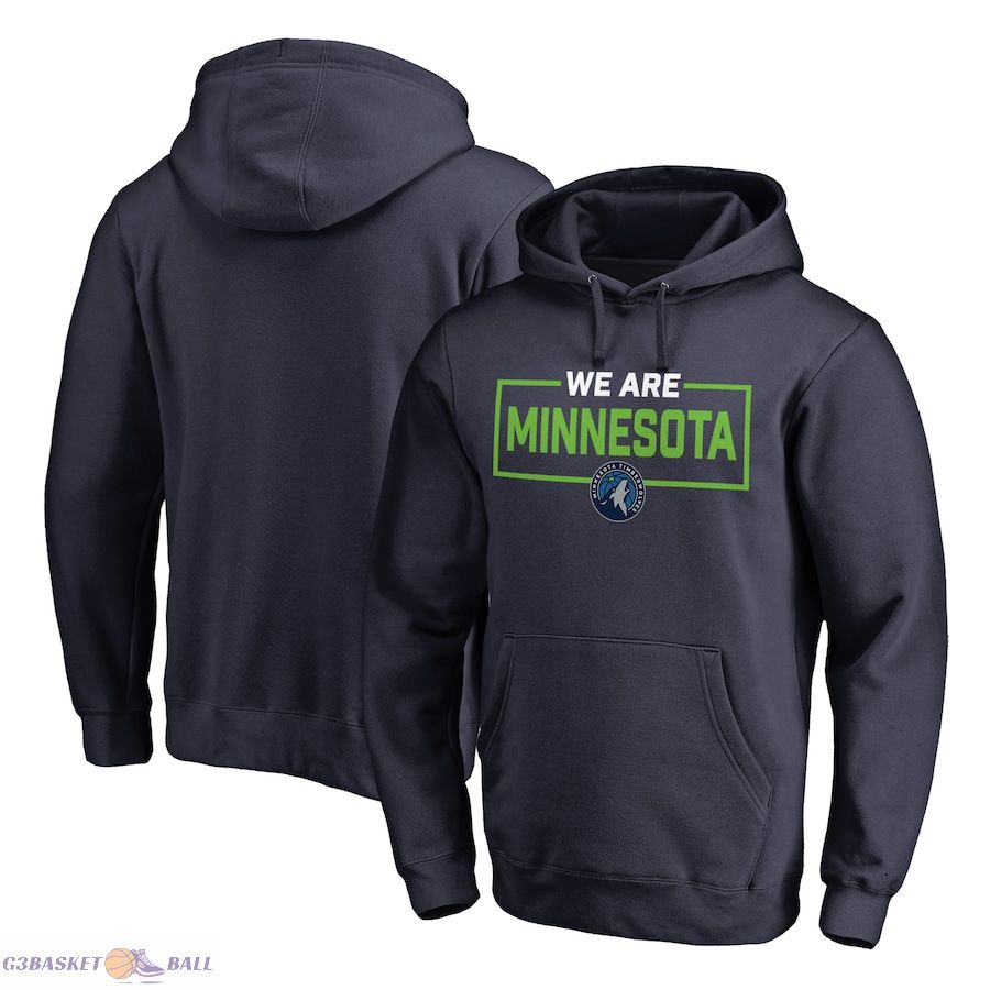 Men's Minnesota Timberwolves Navy We Are Iconic Collection Pullover Hoodie