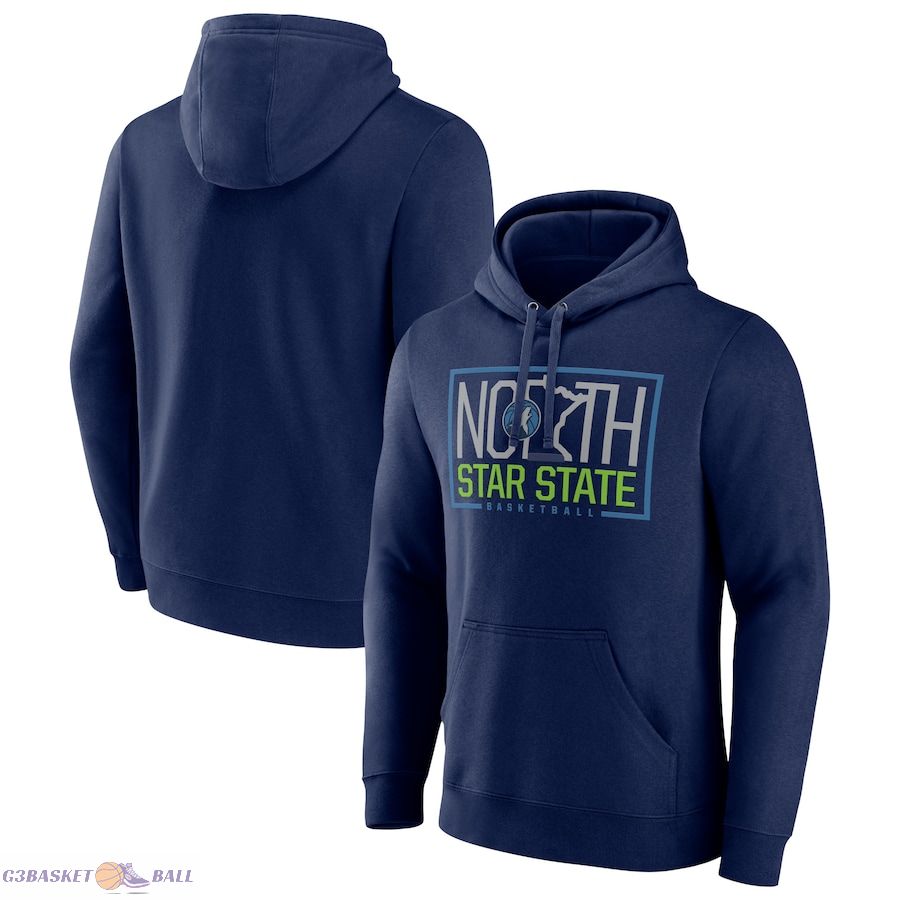 Men's Minnesota Timberwolves Navy Tip-Off Pullover Hoodie