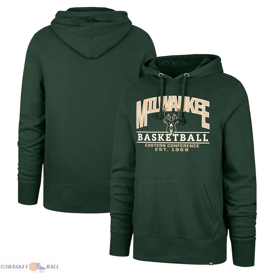 Unisex Milwaukee Bucks '47 Hunter Green Good Call Headline Pullover Hoodie