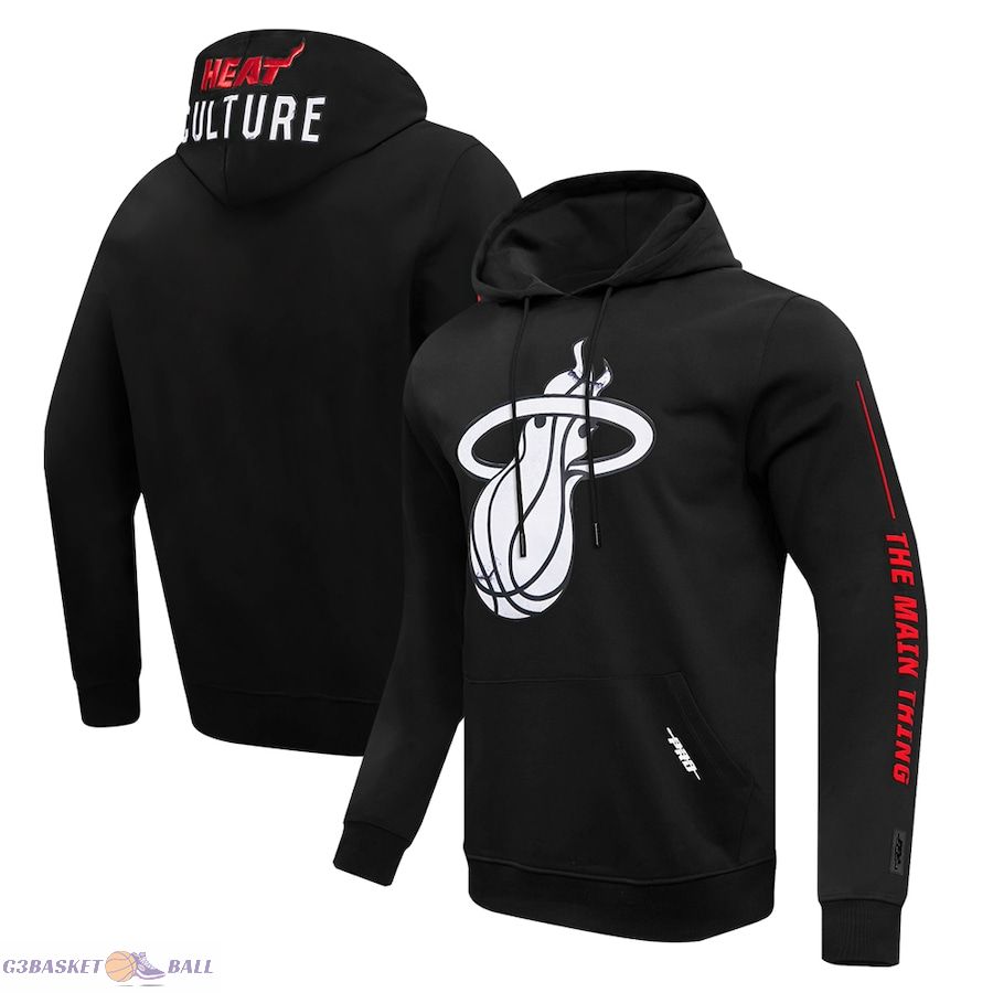 Men's Miami Heat Pro Standard Black 2023/24 City Edition Pullover Hoodie