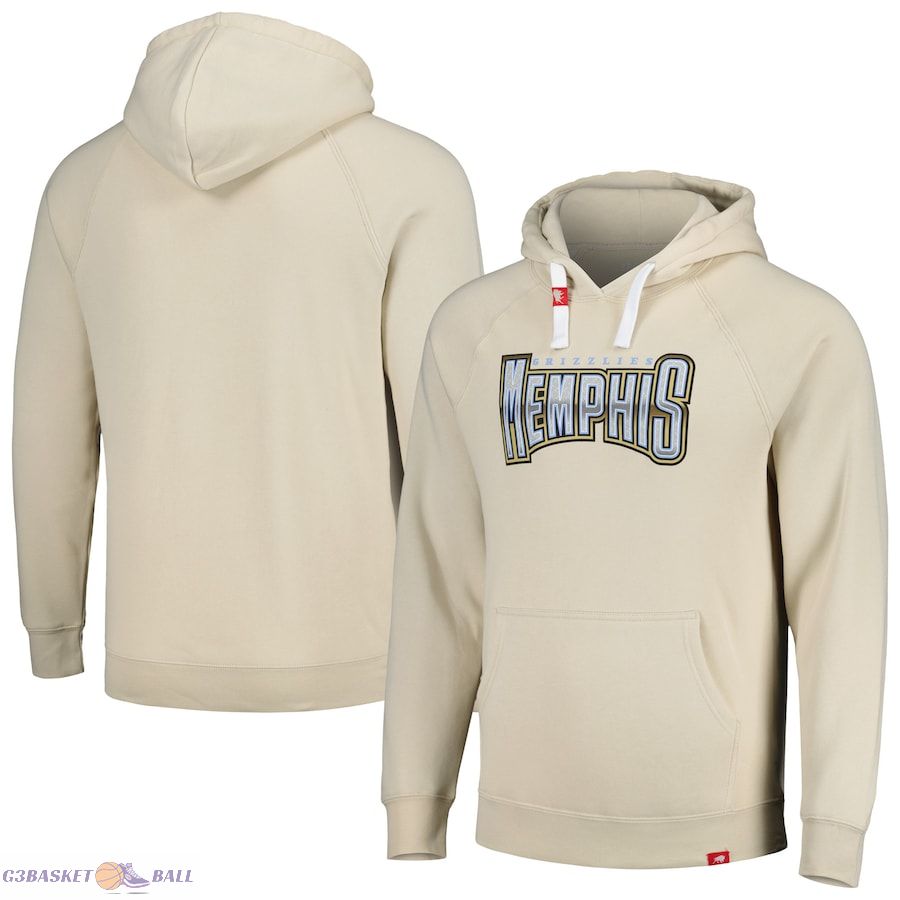 Unisex Memphis Grizzlies Sportiqe Oatmeal City Edition Tri-Blend Raglan Pullover Hoodie