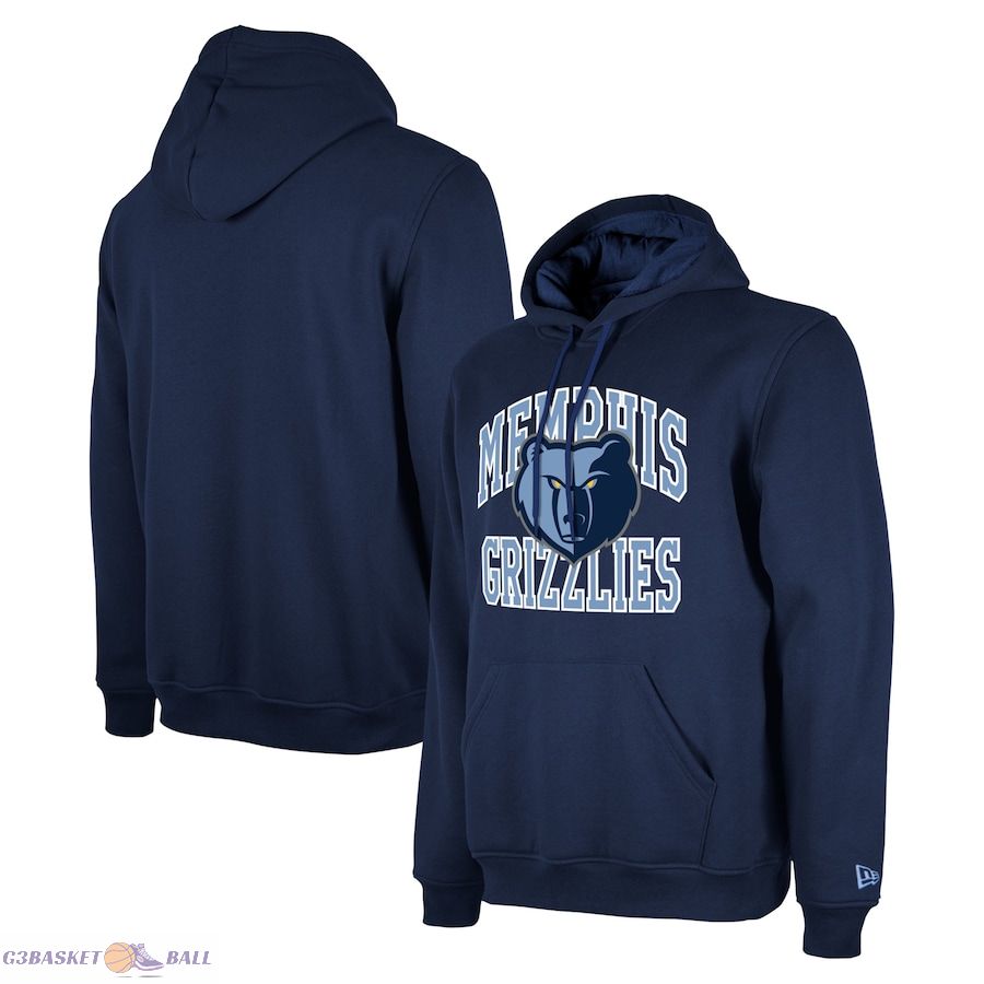 Unisex Memphis Grizzlies New Era Navy 2023/24 Season Tip-Off Edition Pullover Hoodie