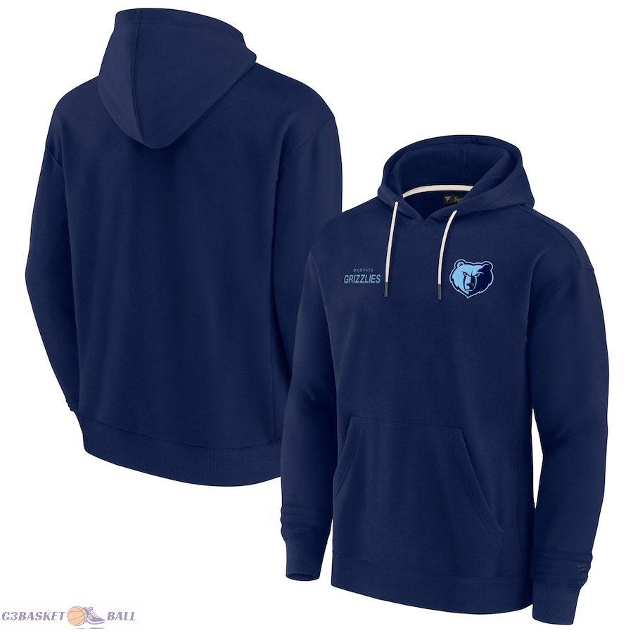 Unisex Memphis Grizzlies Fanatics Navy Elements Super Soft Fleece Pullover Hoodie