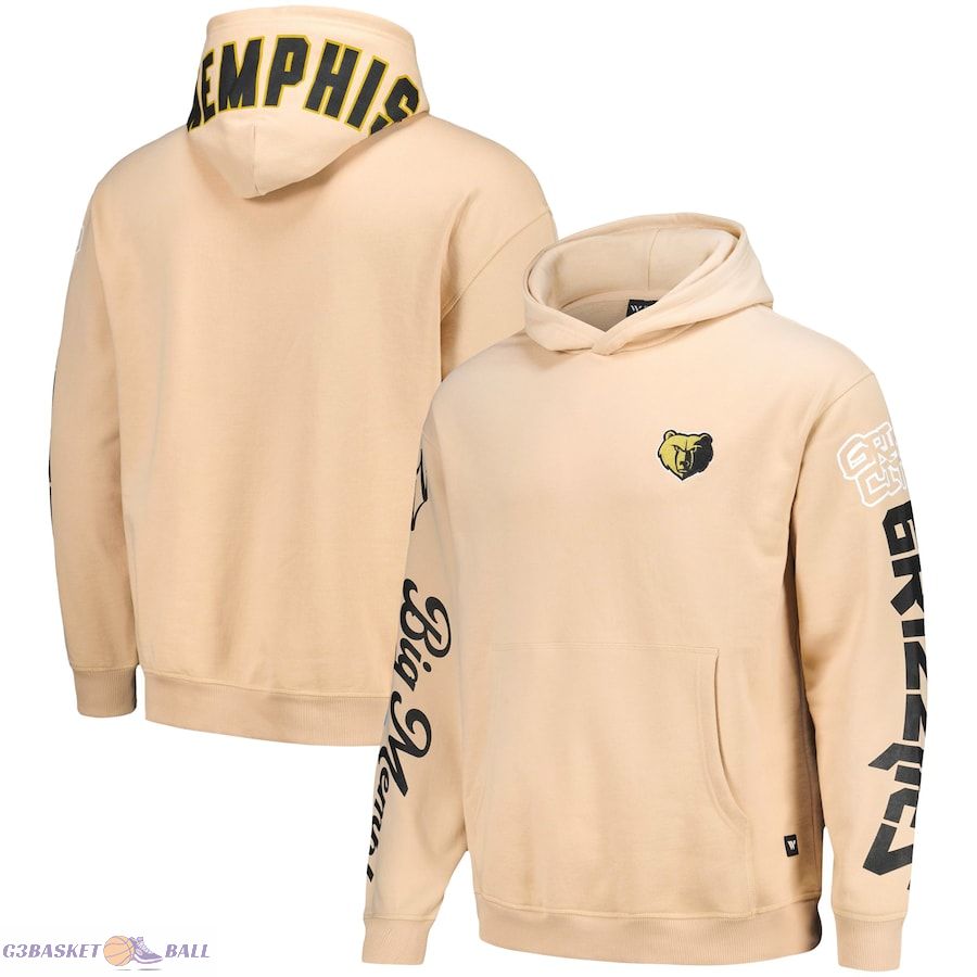 Men's Memphis Grizzlies The Wild Collective Cream Graffiti Pullover Hoodie