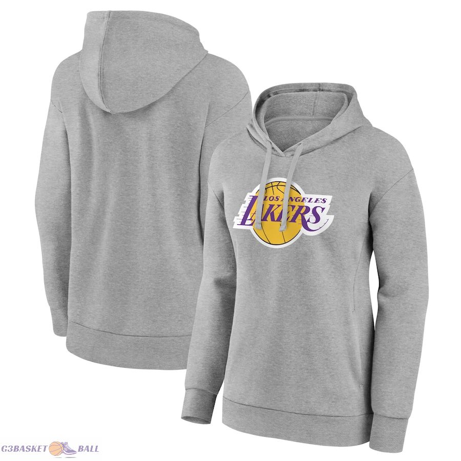 Women's Los Angeles Lakers Gray Alternate Logo Pullover Hoodie