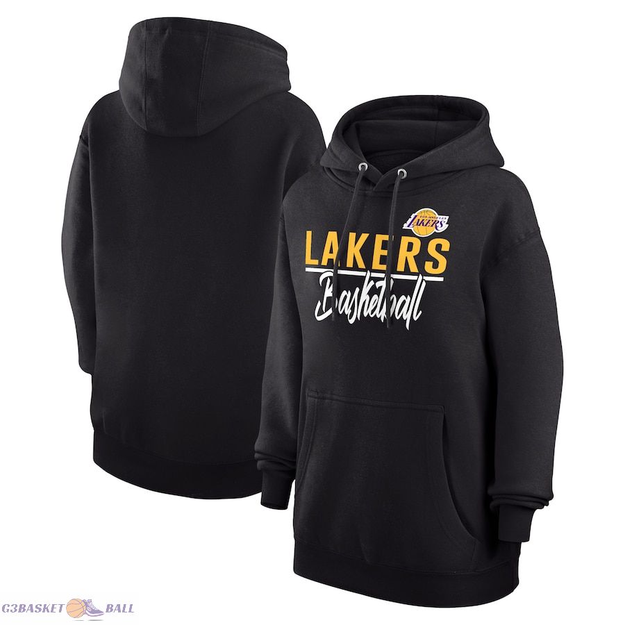 Women's Los Angeles Lakers G-III 4Her by Carl Banks Black Graphics Fleece Pullover Hoodie