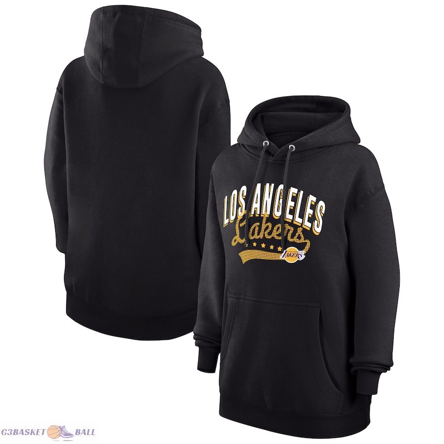 Women's Los Angeles Lakers G-III 4Her by Carl Banks Black Filigree Logo Pullover Hoodie