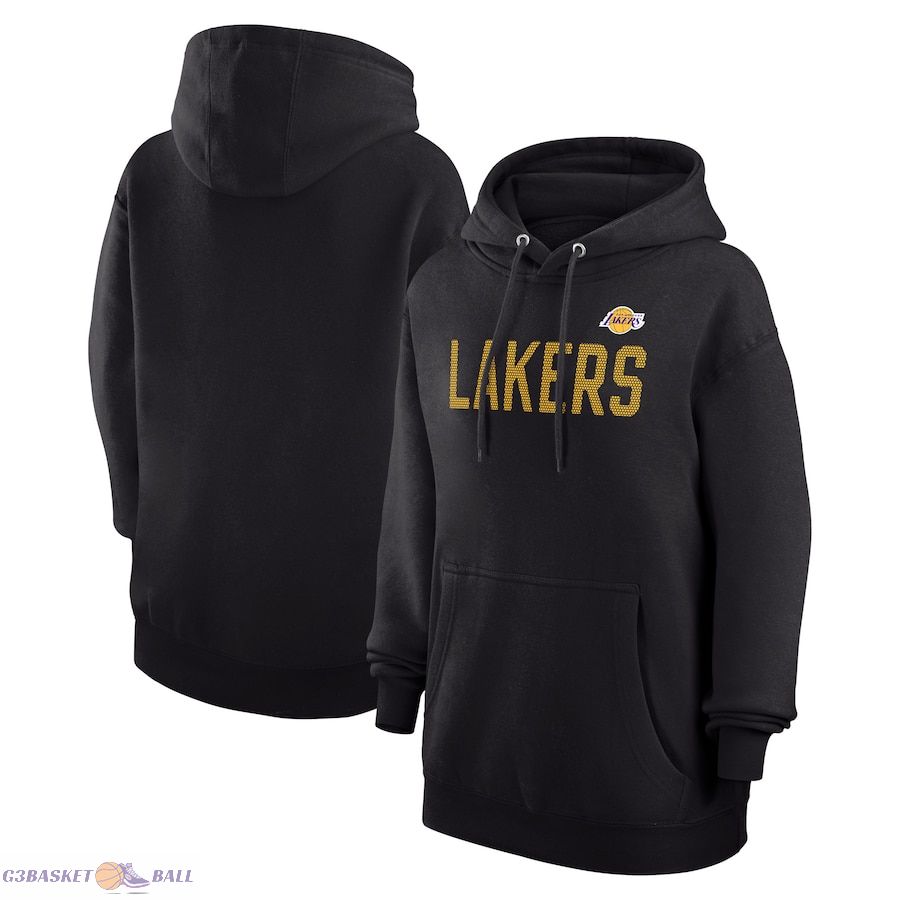 Women's Los Angeles Lakers G-III 4Her by Carl Banks Black Dot Print Pullover Hoodie