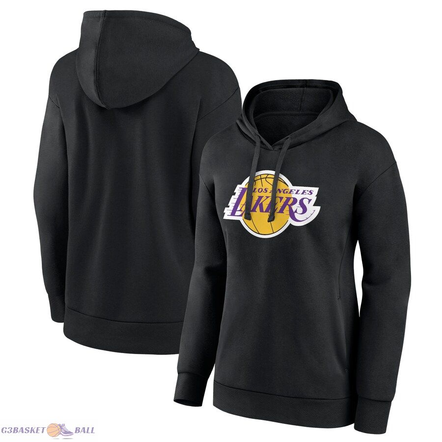 Women's Los Angeles Lakers Black Alternate Logo Pullover Hoodie