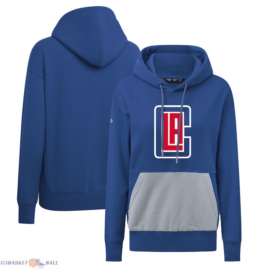 Women's LA Clippers Levelwear Royal Bonfire Pullover Hoodie