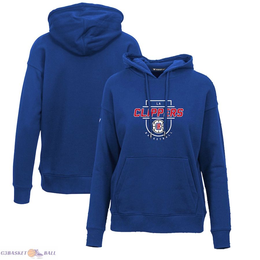 Women's LA Clippers Levelwear Royal Adorn In The Key Pullover Hoodie