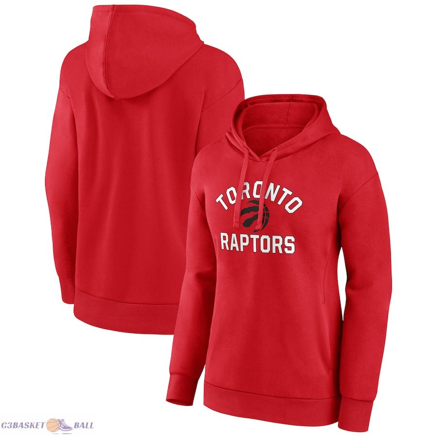 Women's Toronto Raptors Red Overtime Pullover Hoodie