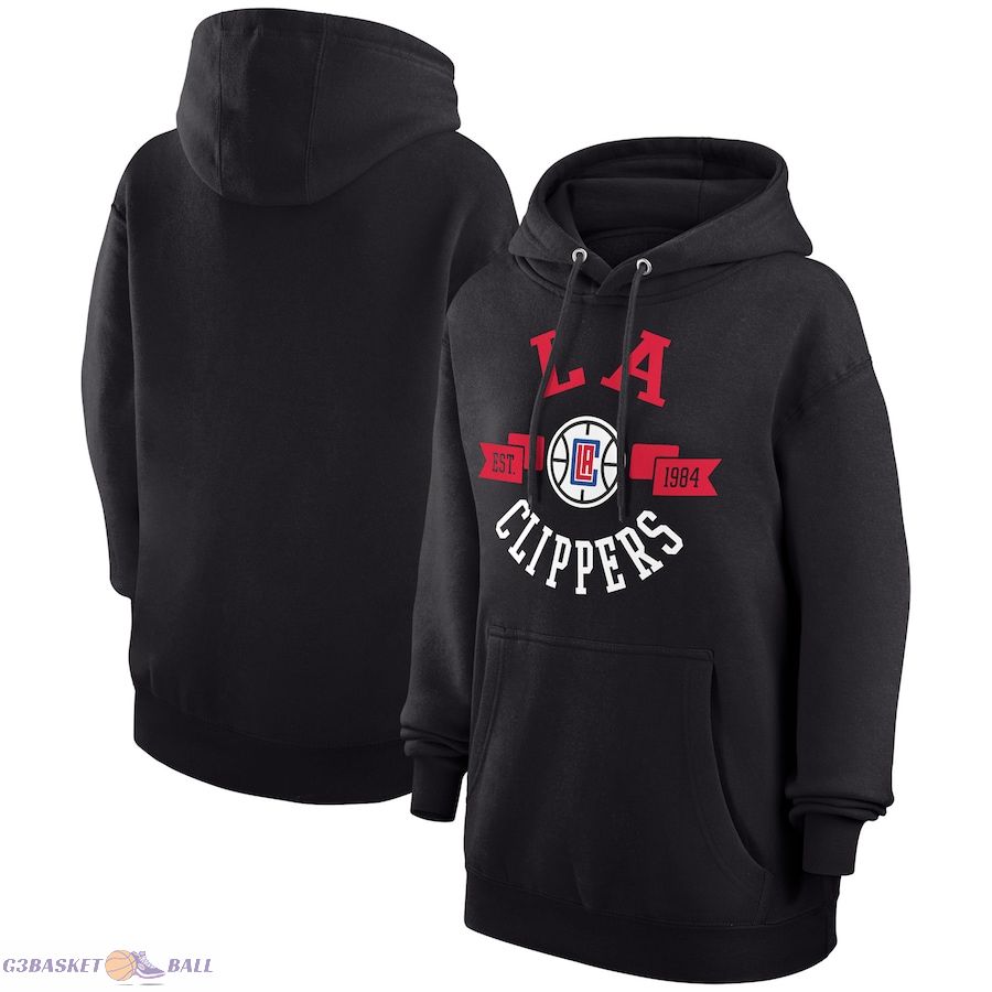 Women's LA Clippers G-III 4Her by Carl Banks Black City Pullover Hoodie