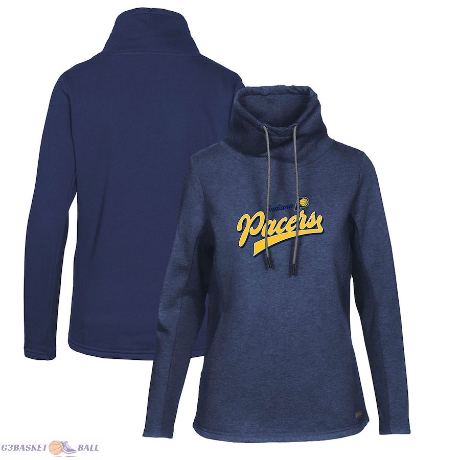 Women's Indiana Pacers Levelwear Navy Loop Retro Pullover Hoodie