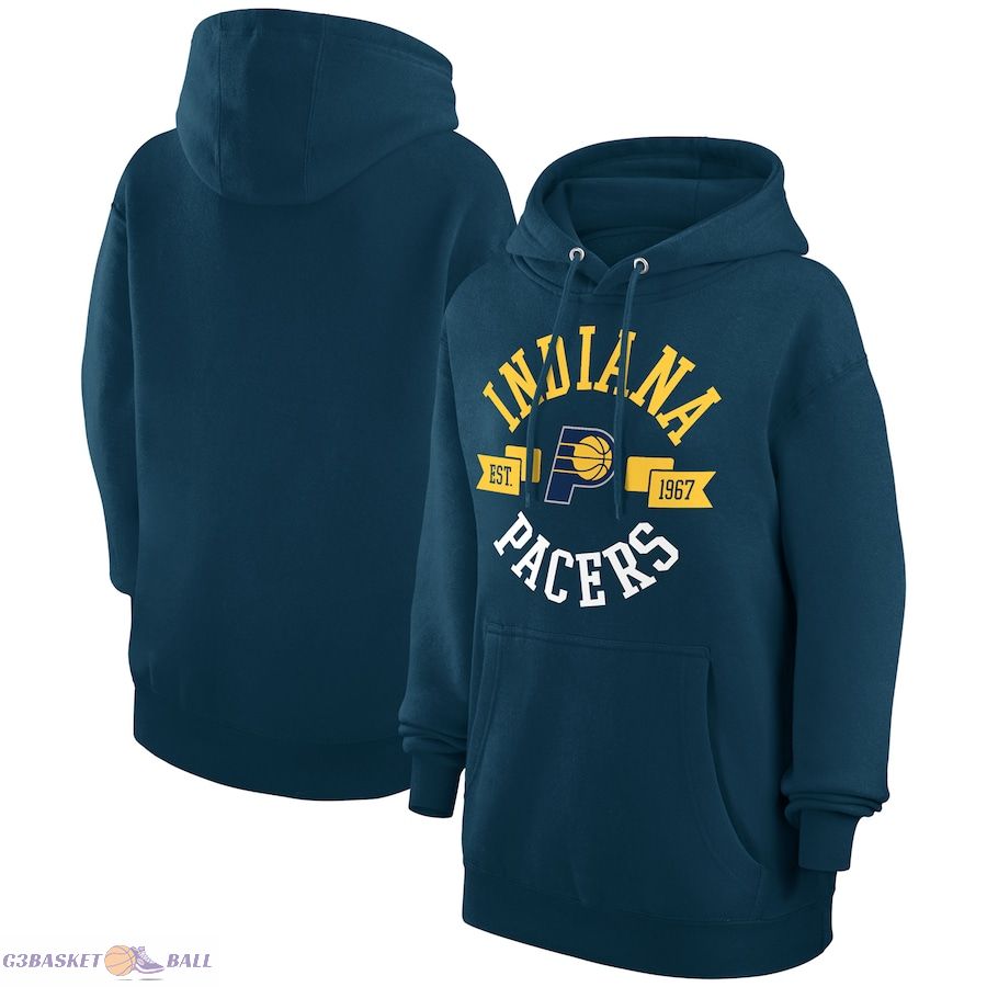 Women's Indiana Pacers G-III 4Her by Carl Banks Navy City Pullover Hoodie