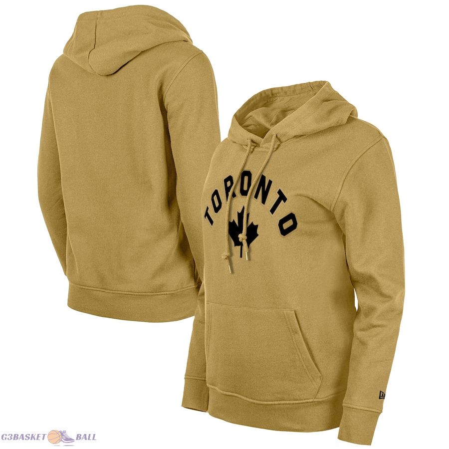 Women's Toronto Raptors New Era Tan 2023/24 City Edition Pullover Hoodie