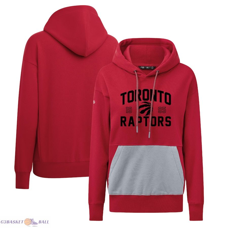 Women's Toronto Raptors Levelwear Red Bonfire Pullover Hoodie