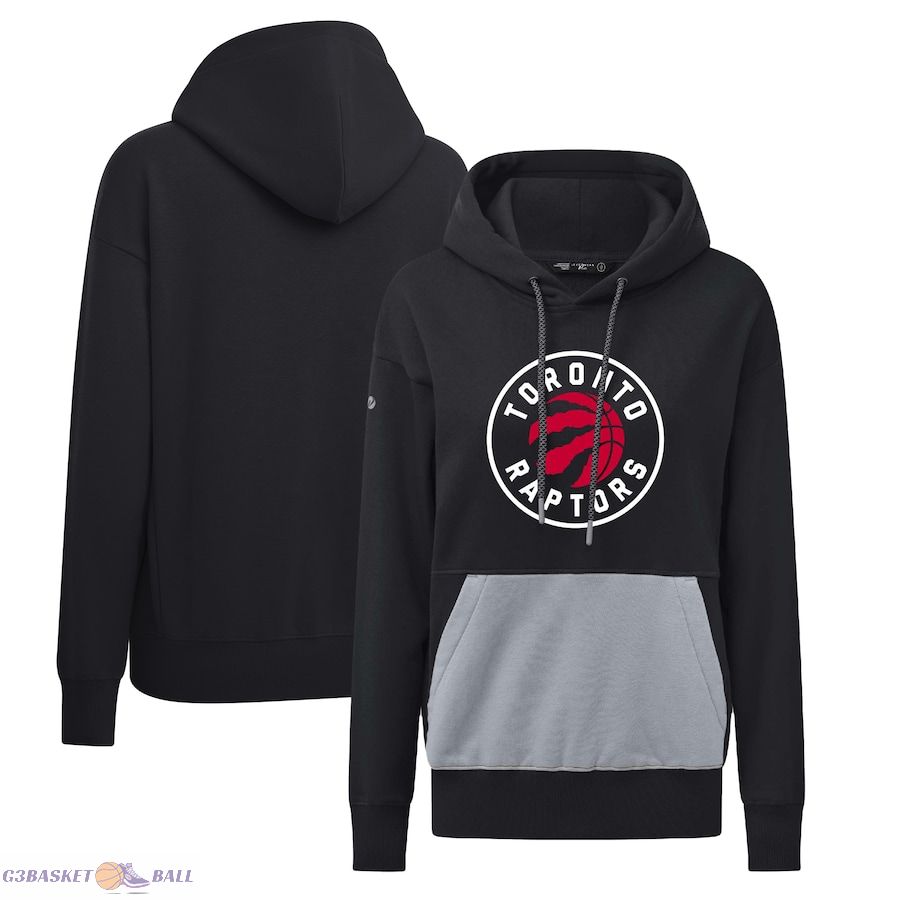 Women's Toronto Raptors Levelwear Black Bonfire Pullover Hoodie