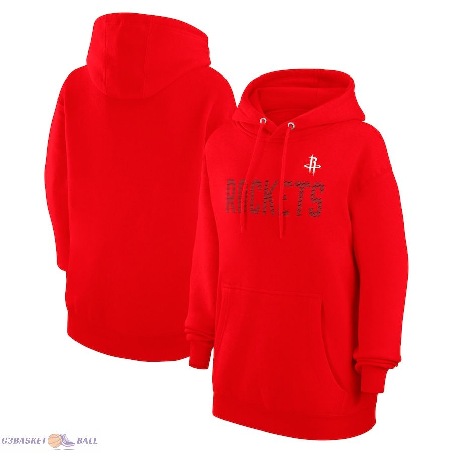 Women's Houston Rockets G-III 4Her by Carl Banks Red Dot Print Pullover Hoodie