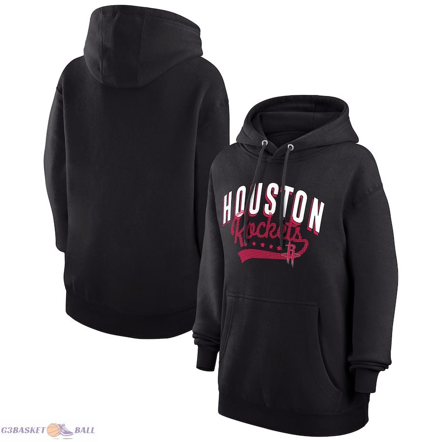 Women's Houston Rockets G-III 4Her by Carl Banks Black Filigree Logo Pullover Hoodie