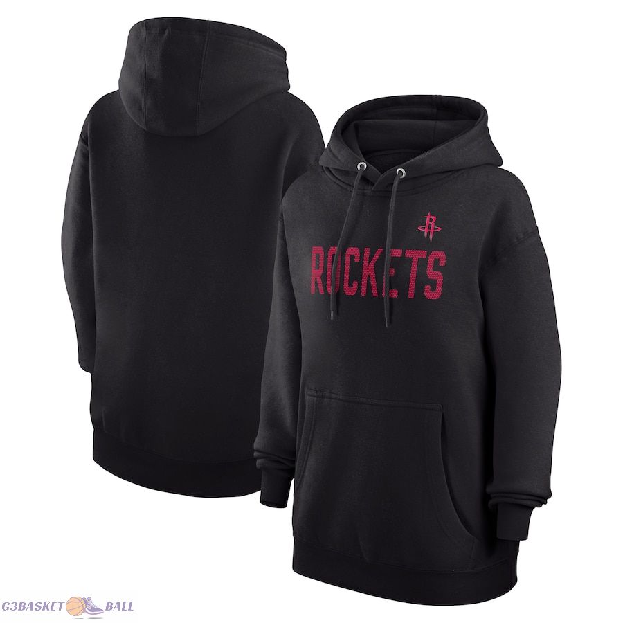 Women's Houston Rockets G-III 4Her by Carl Banks Black Dot Print Pullover Hoodie