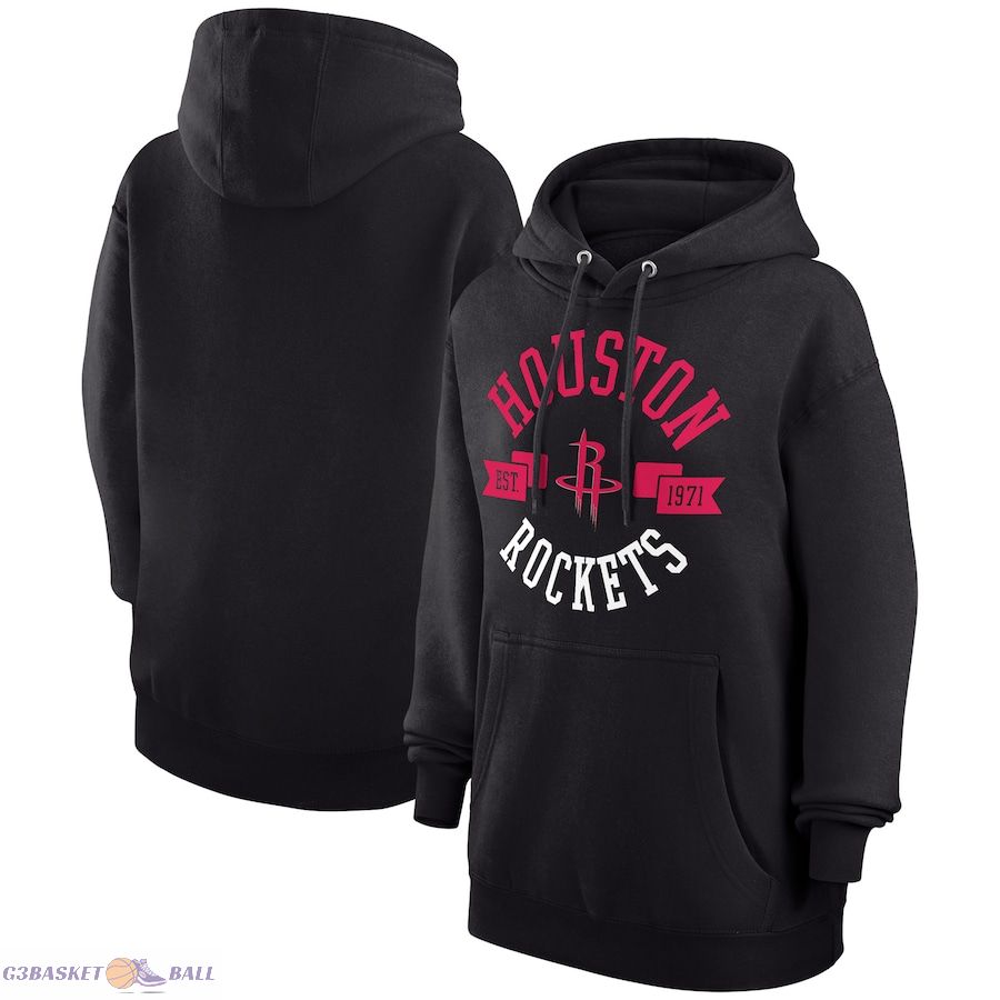 Women's Houston Rockets G-III 4Her by Carl Banks Black City Pullover Hoodie