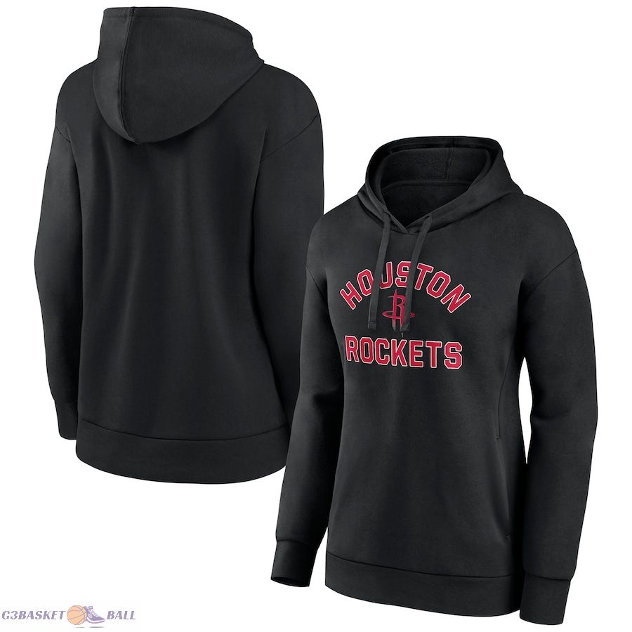 Women's Houston Rockets Black Overtime Pullover Hoodie