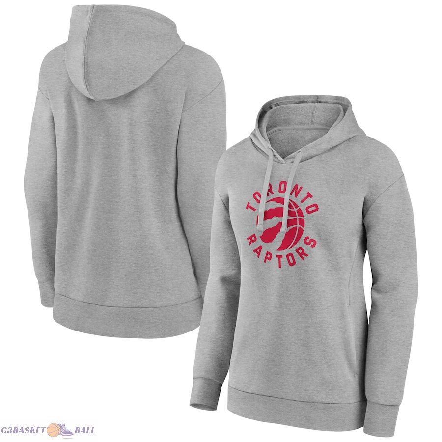 Women's Toronto Raptors Gray Alternate Logo Pullover Hoodie