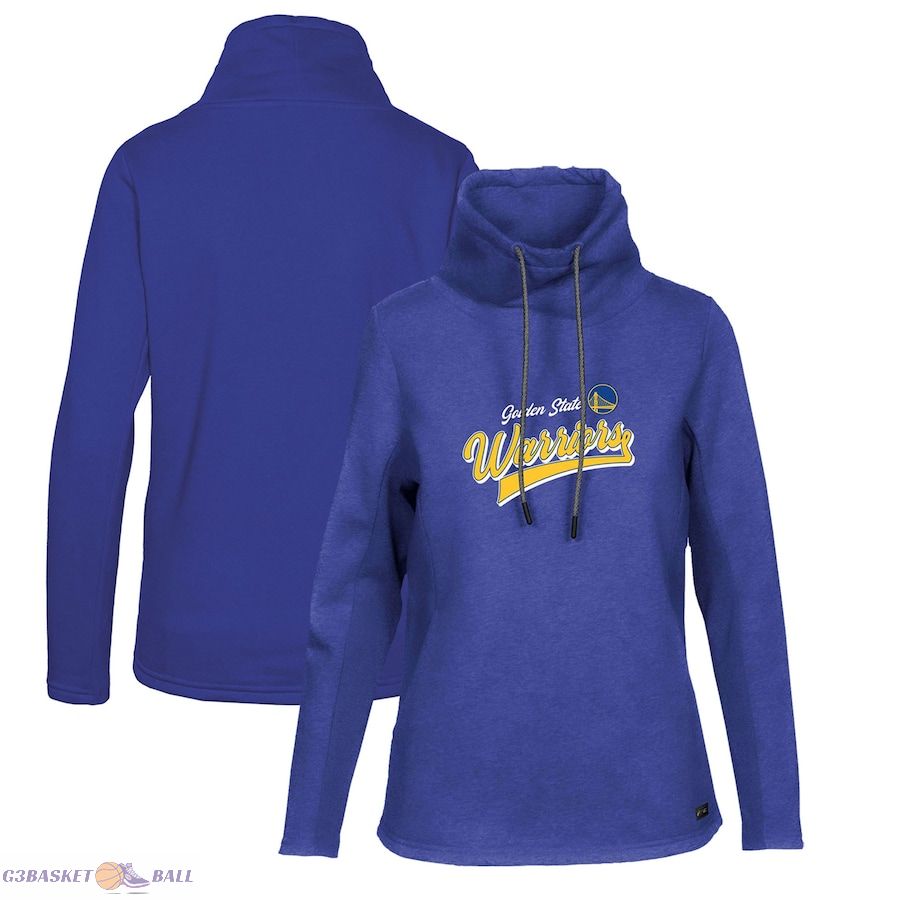 Women's Golden State Warriors Levelwear Royal Loop Retro Pullover Hoodie