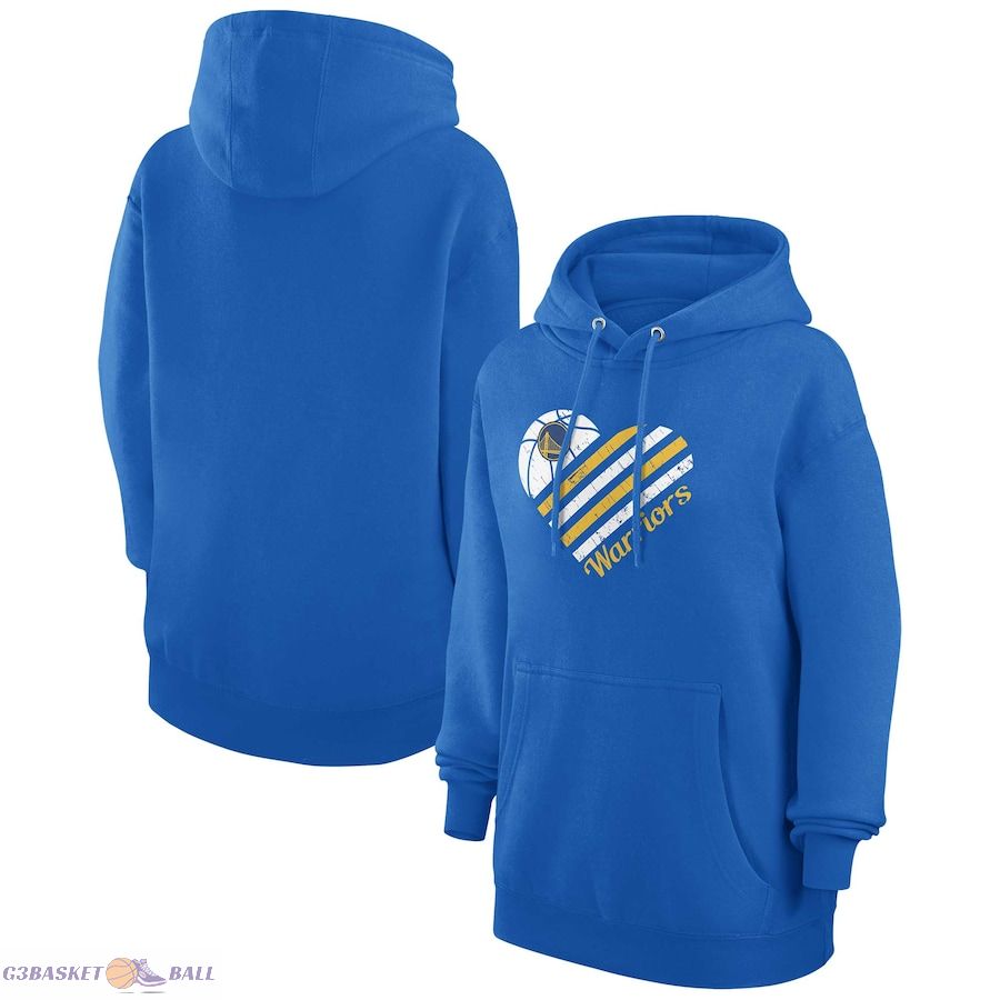 Women's Golden State Warriors G-III 4Her by Carl Banks Royal Heart Pullover Hoodie