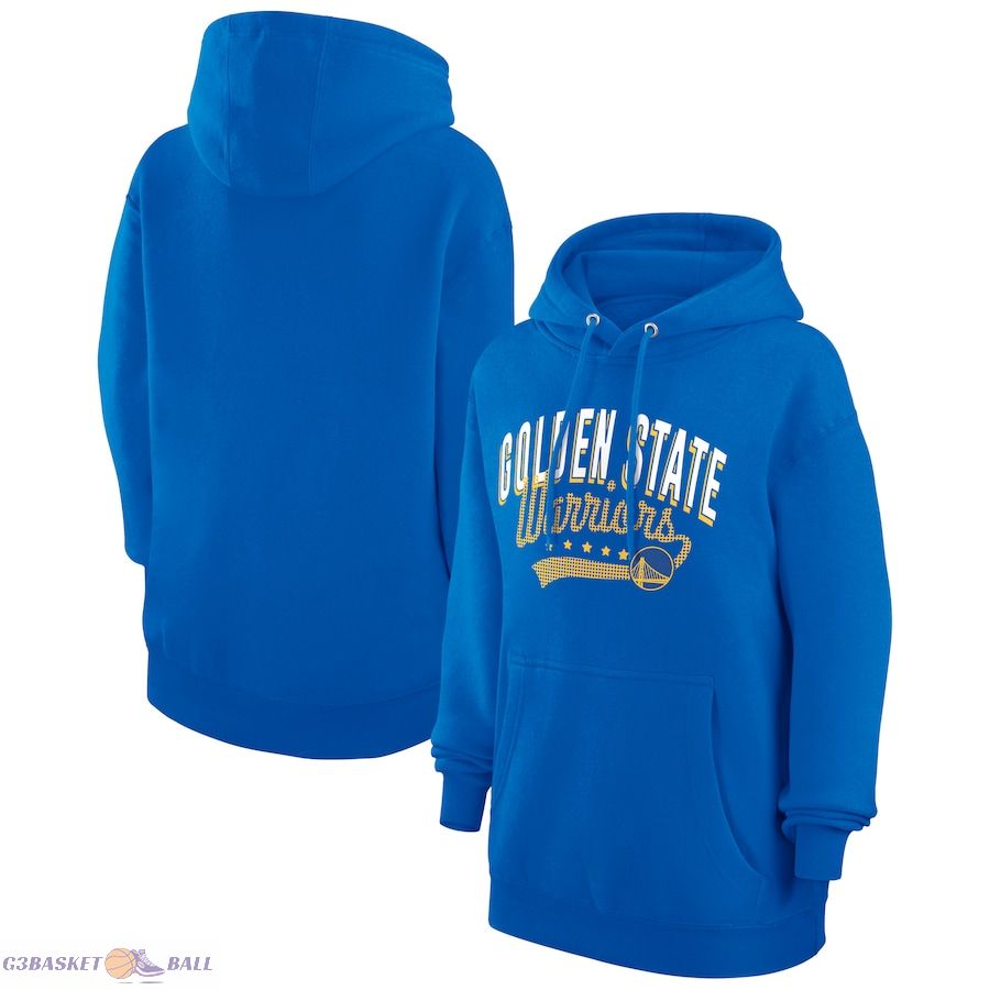 Women's Golden State Warriors G-III 4Her by Carl Banks Royal Filigree Logo Pullover Hoodie