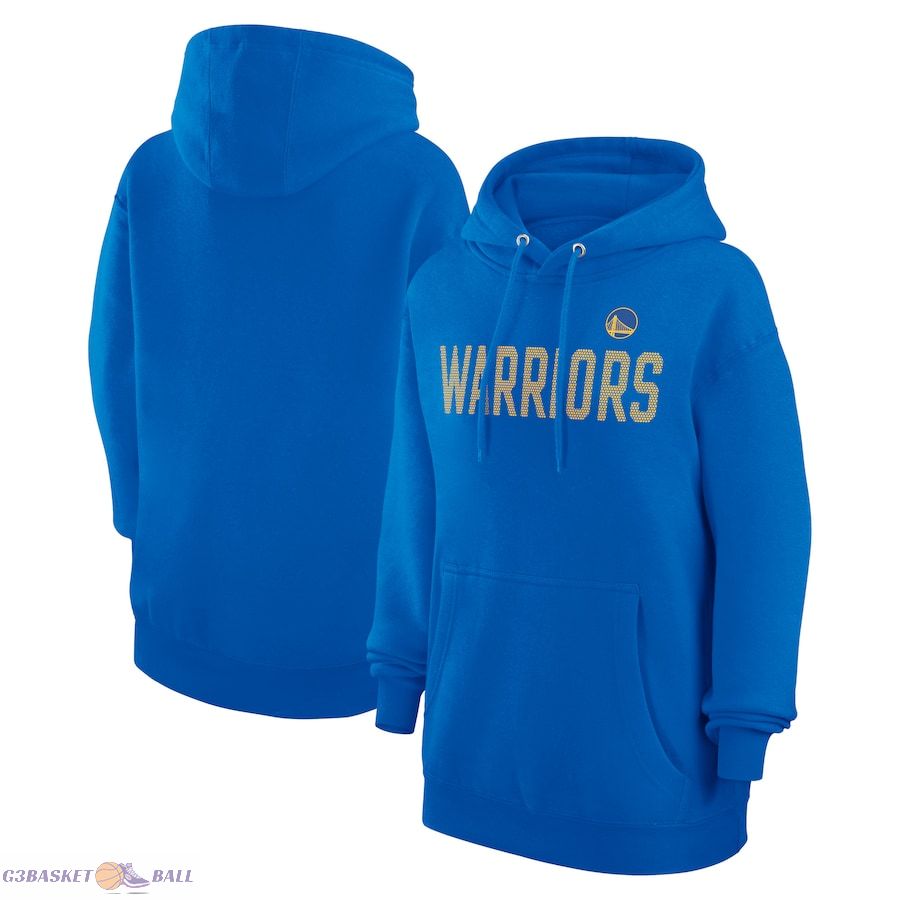 Women's Golden State Warriors G-III 4Her by Carl Banks Royal Dot Print Pullover Hoodie